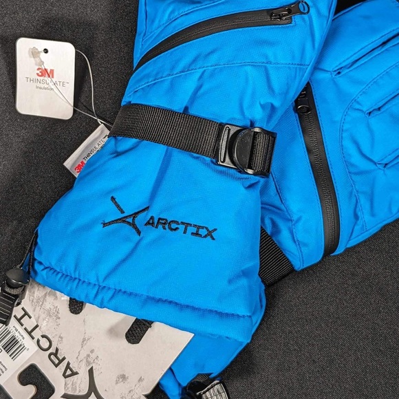 NWT ARCTIX | Marina Blue Buckle Zip Downhill Gloves - L - Picture 4 of 6